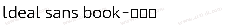 ldeal sans book字体转换